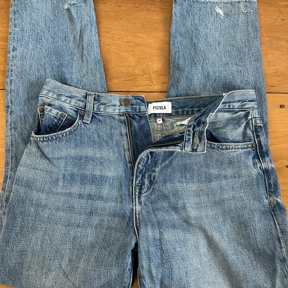 Pistola Women’s Classic Ripped Denim Jeans